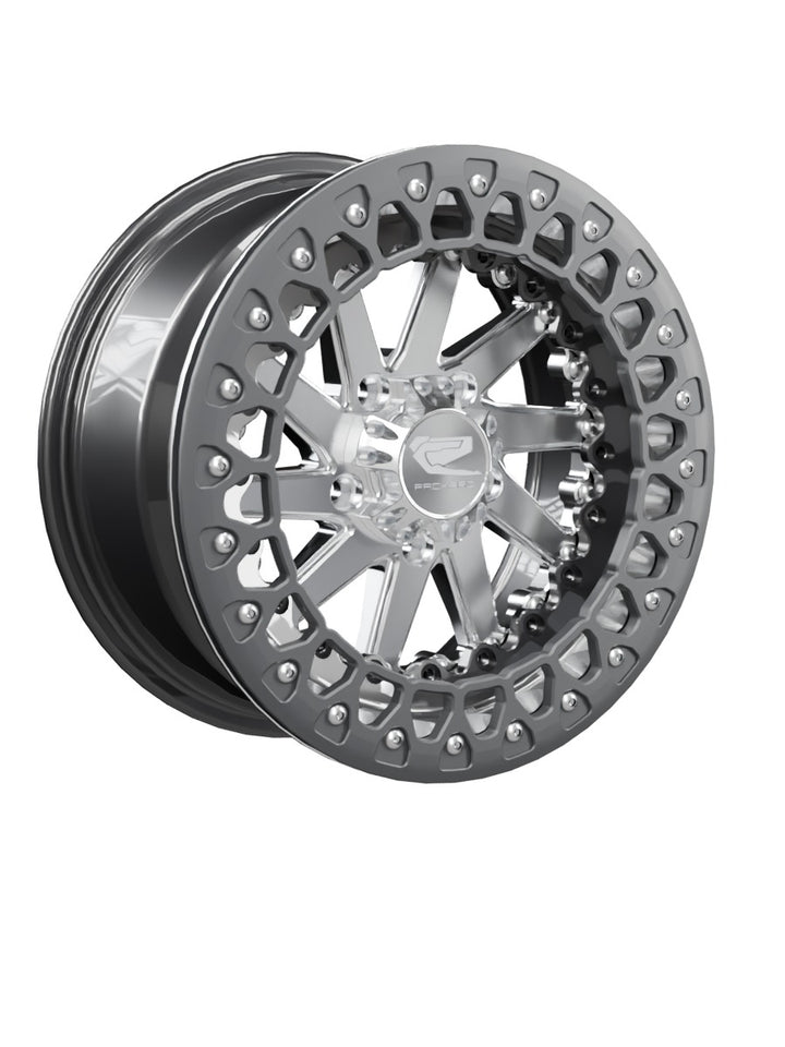 Cyclone - FF Forged Beadlock - Silver RZR Pro R 5x4.5 - 15x7 | 5X4.5 / Satin Black V.3