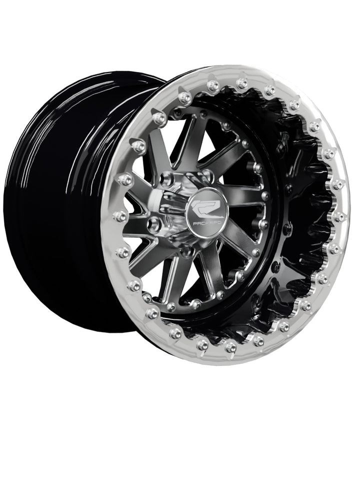 Cyclone - FF Forged Beadlock - Silver RZR Pro R 5x4.5 - 15x11 | 5X4.5 / Polished V.1 / Spinner cap