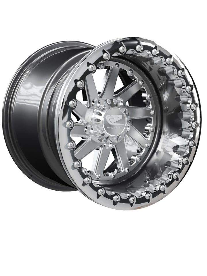 Cyclone - FF Forged Beadlock - Silver RZR Pro R 5x4.5 - 15x11 | 5X4.5 / Polished V.1