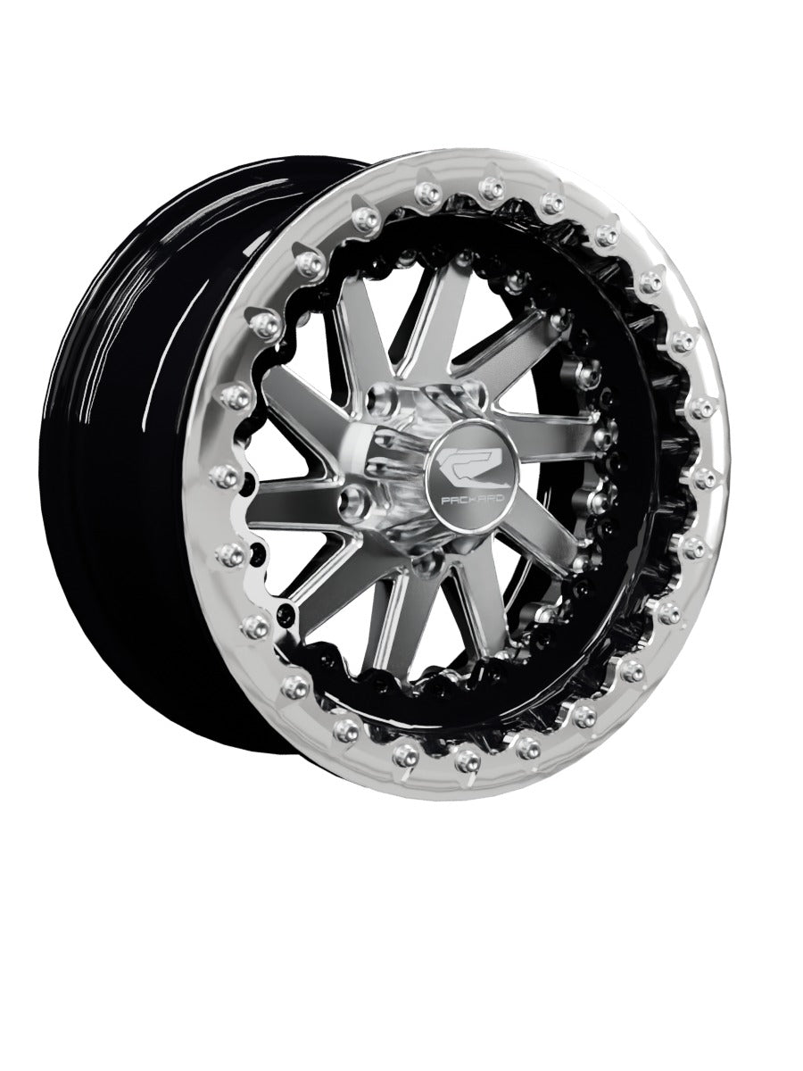 Cyclone - FF Forged Beadlock - Silver RZR Pro R 5x4.5 - 15x7 | 5X4.5 / Polished V.1 / Spinner cap