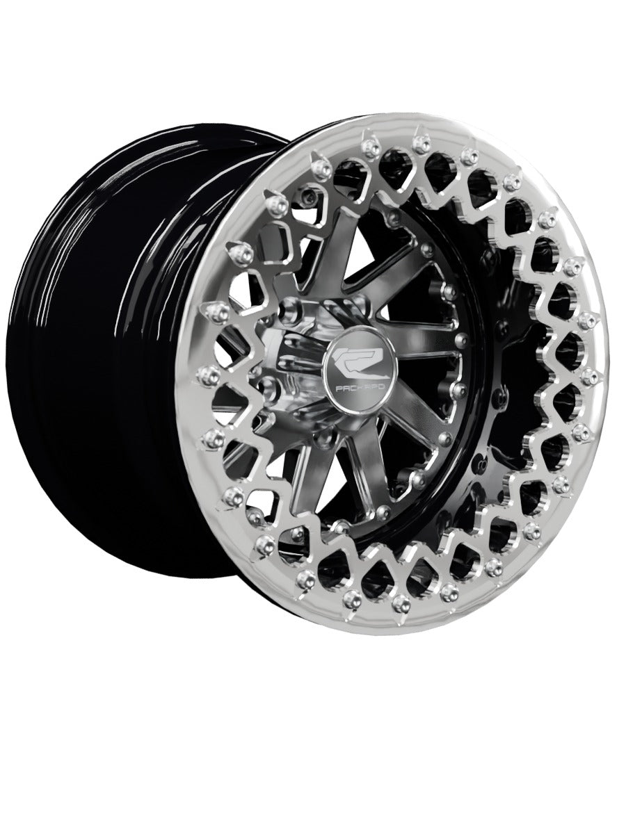 Cyclone - FF Forged Beadlock - Silver RZR Pro R 5x4.5 - 15x11 | 5X4.5 / Polished V.2 / Spinner cap