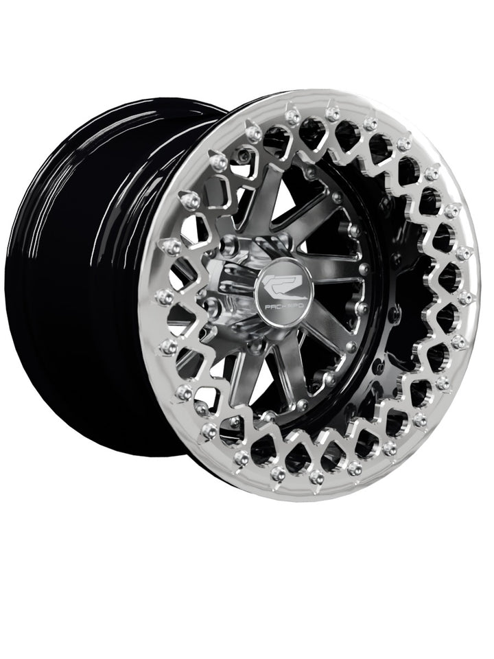 Cyclone - FF Forged Beadlock - Silver RZR Pro R 5x4.5 - 15x11 | 5X4.5 / Polished V.2 / Spinner cap