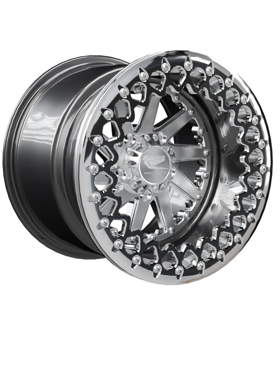 Cyclone - FF Forged Beadlock - Silver RZR Pro R 5x4.5 - 15x11 | 5X4.5 / Polished V.2