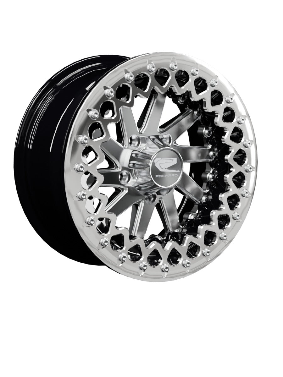 Cyclone - FF Forged Beadlock - Silver RZR Pro R 5x4.5 - 15x7 | 5X4.5 / Polished V.2 / Spinner cap