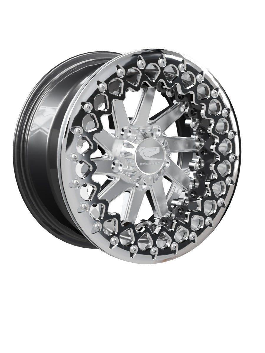 Cyclone - FF Forged Beadlock - Silver RZR Pro R 5x4.5 - 15x7 | 5X4.5 / Polished V.2