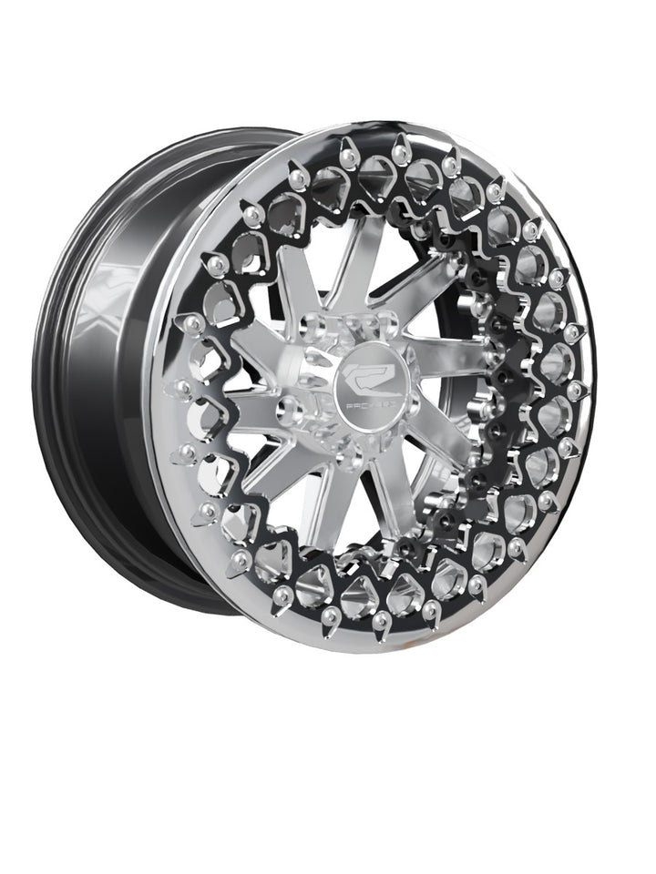 Cyclone - FF Forged Beadlock - Silver RZR Pro R 5x4.5 - 15x7 | 5X4.5 / Polished V.2