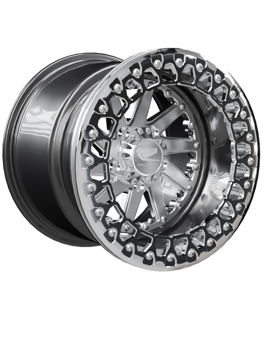 Cyclone - FF Forged Beadlock - Silver RZR Pro R 5x4.5 - 15x11 | 5X4.5 / Polished V.3