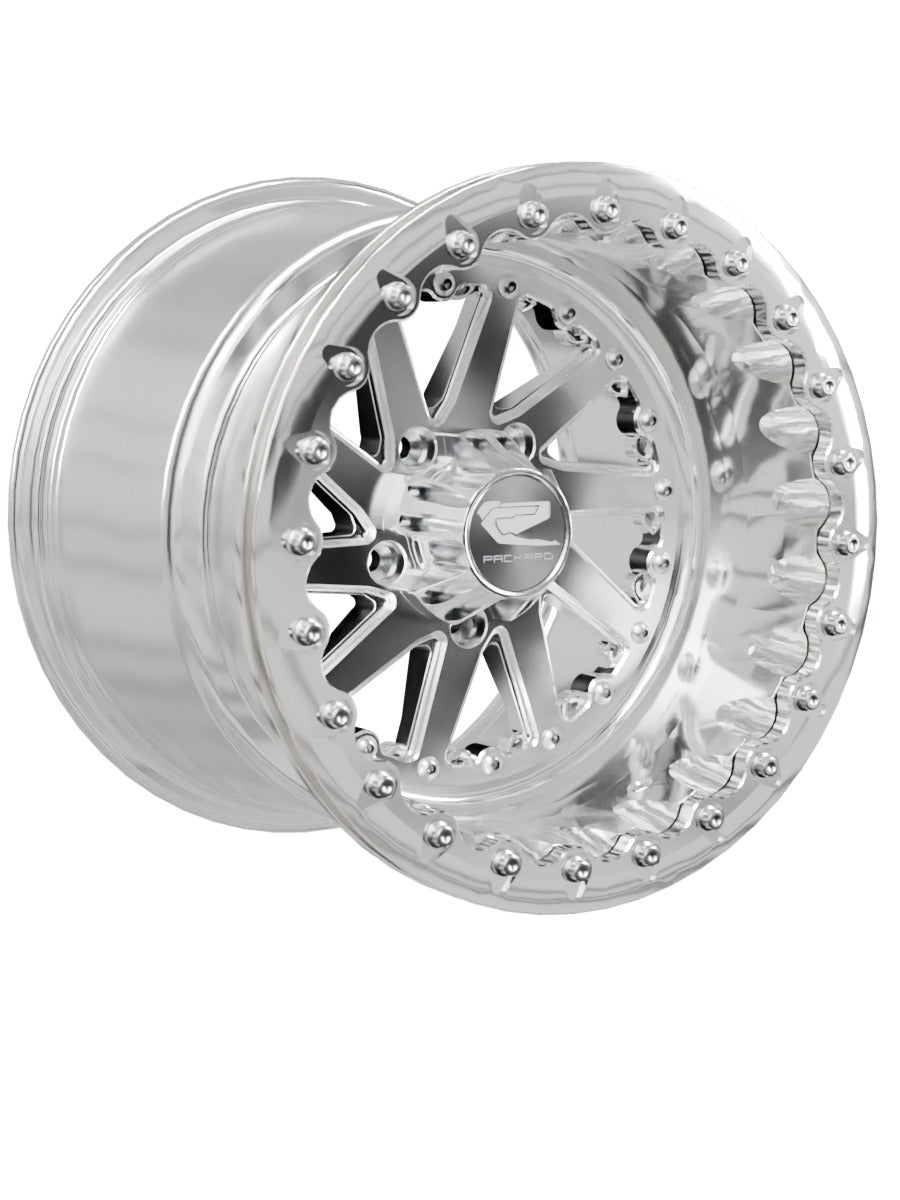 Cyclone - FF Forged Polished Beadlock - Silver RZR Pro R 5x4.5 - 15x11 | 5x4.5 / Polished V.1 / Spinner cap