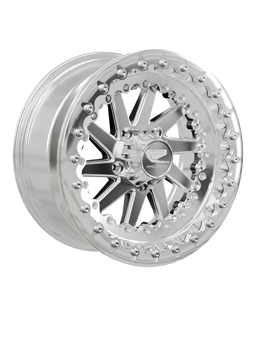 Cyclone - FF Forged Polished Beadlock - Silver RZR Pro R 5x4.5 - 15x7 | 5x4.5 / Polished V.1 / Spinner cap