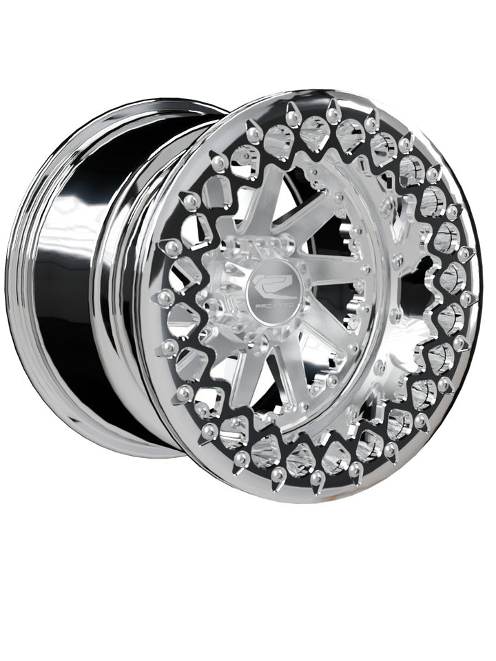 Cyclone - FF Forged Polished Beadlock - Silver RZR Pro R 5x4.5 - 15x11 | 5x4.5 / Polished V.2