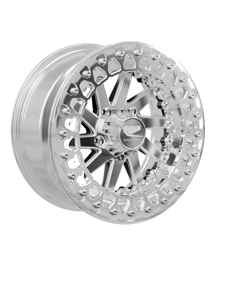 Cyclone - FF Forged Polished Beadlock - Silver RZR Pro R 5x4.5 - 15x7 | 5x4.5 / Polished V.2 / Spinner cap