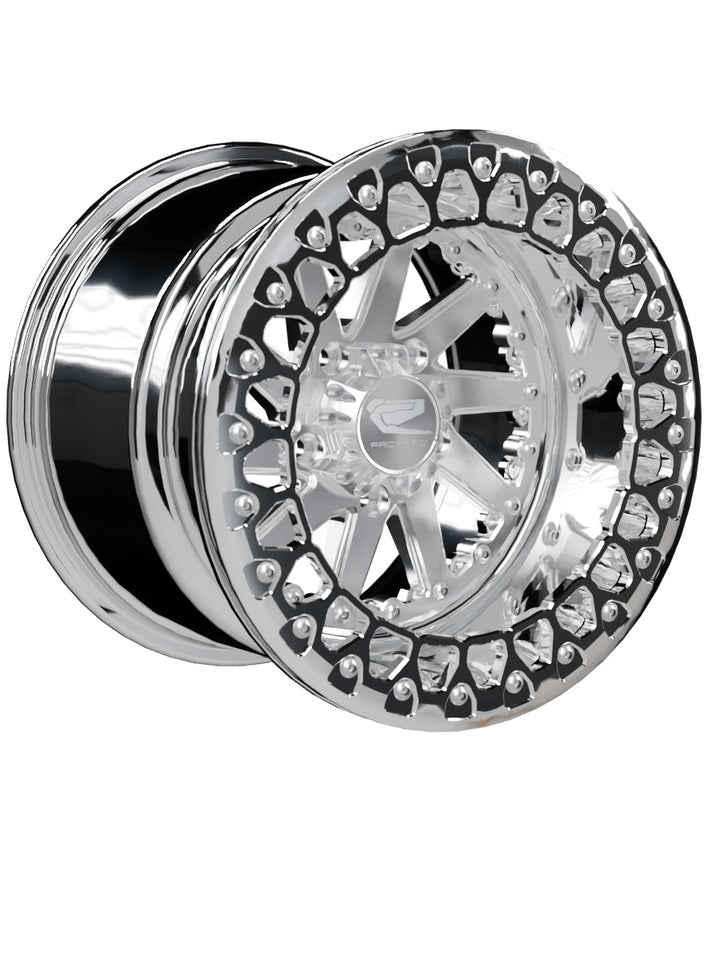 Cyclone - FF Forged Polished Beadlock - Silver RZR Pro R 5x4.5 - 15x11 | 5x4.5 / Polished V.3