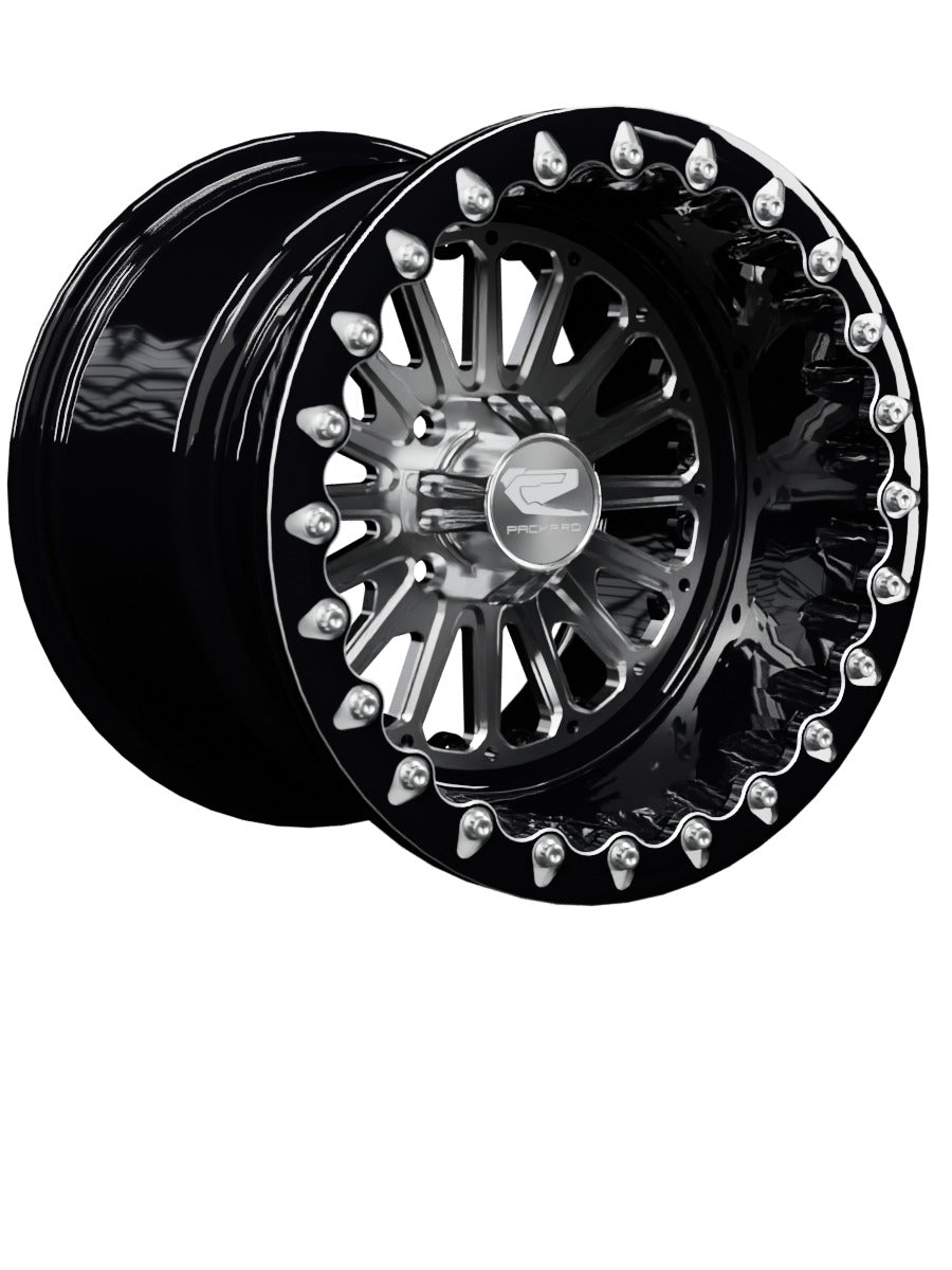 Element - FF Forged Beadlock - Silver 4x110 - 15x11 | 4x110 / Contrast Machined V.1 / Yes
