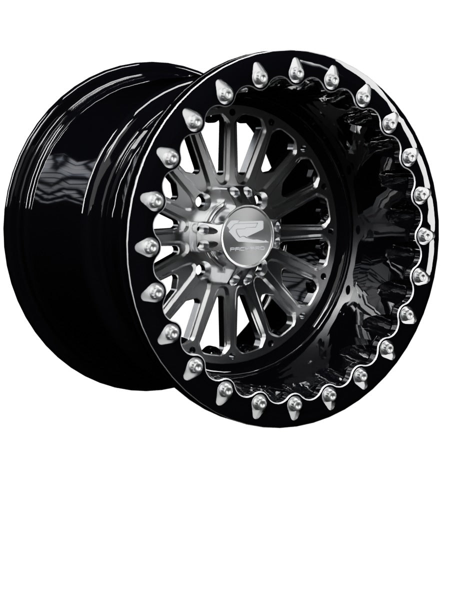 Element - FF Forged Beadlock - Silver 4x110 - 15x11 | 4x110 / Contrast Machined V.1 / No