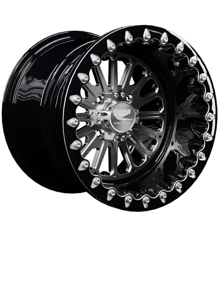 Element - FF Forged Beadlock - Silver 4x110 - 15x11 | 4x110 / Contrast Machined V.1 / No