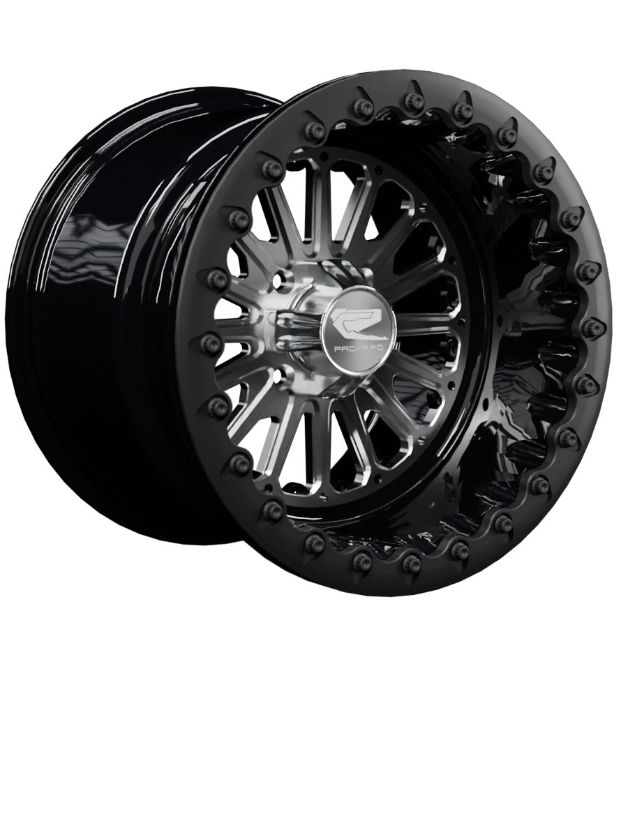 Element - FF Forged Beadlock - Silver 4x110 - 15x11 | 4x110 / Satin Black V.1 / Yes