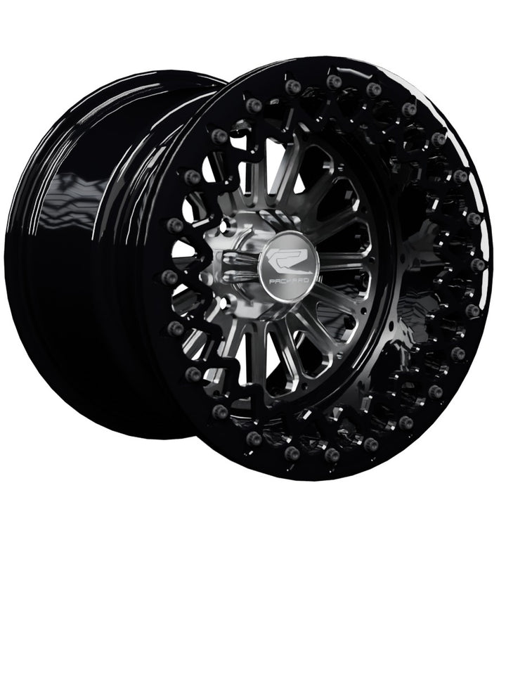 Element - FF Forged Beadlock - Silver 4x110 - 15x11 | 4x110 / Gloss Black V.3 / Yes