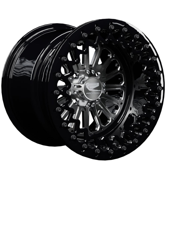Element - FF Forged Beadlock - Silver 4x110 - 15x11 | 4x110 / Gloss Black V.3 / No
