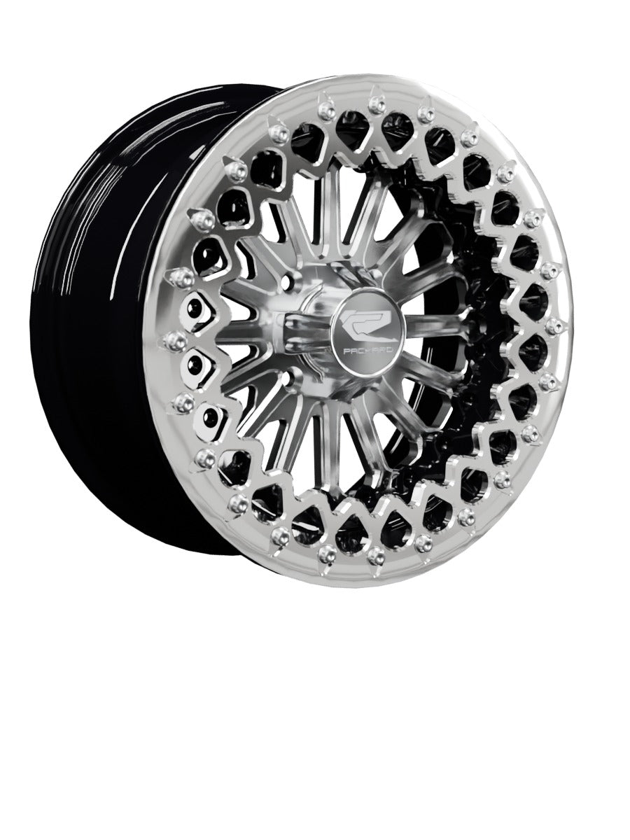 Element - FF Forged Beadlock - Silver 4x110 - 15x7 | 4x110 / Polished V.3 / Yes