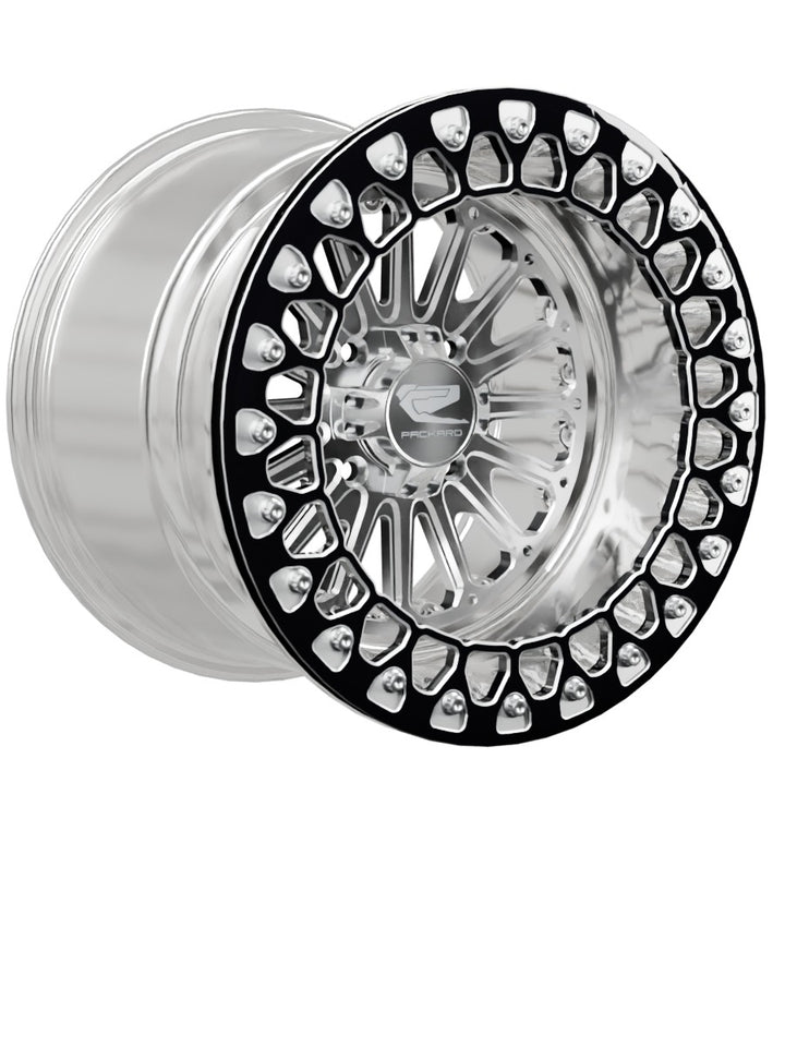 Element - FF Forged Polished Beadlock - Silver 4x110 - 15x11 | 4x110 / Contrast Machined V.2 / No