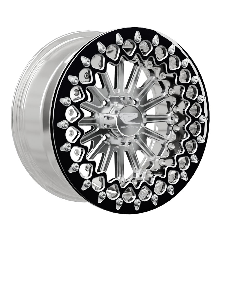 Element - FF Forged Polished Beadlock - Silver 4x110 - 15x7 | 4x110 / Contrast Machined V.3 / No