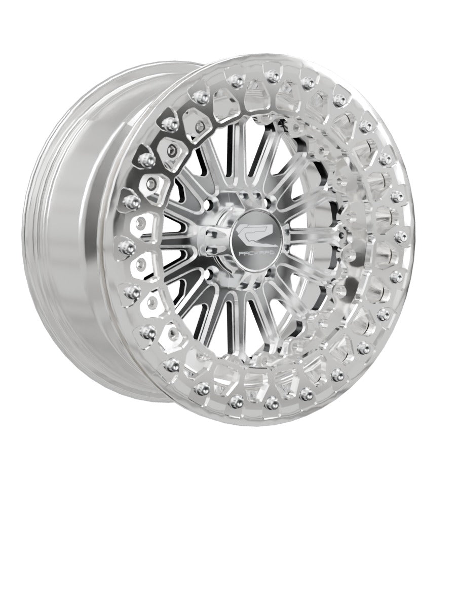 Element - FF Forged Polished Beadlock - Silver 4x110 - 15x7 | 4x110 / Polished V.2 / No