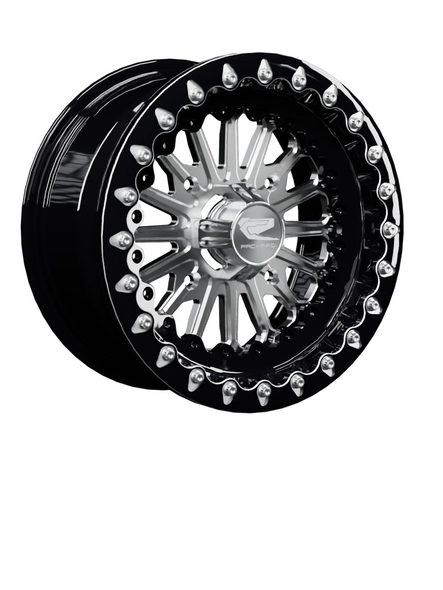 Element - FF Forged Beadlock - Silver - 15x7 | 4x156 / Contrast Machined V.1 / Yes