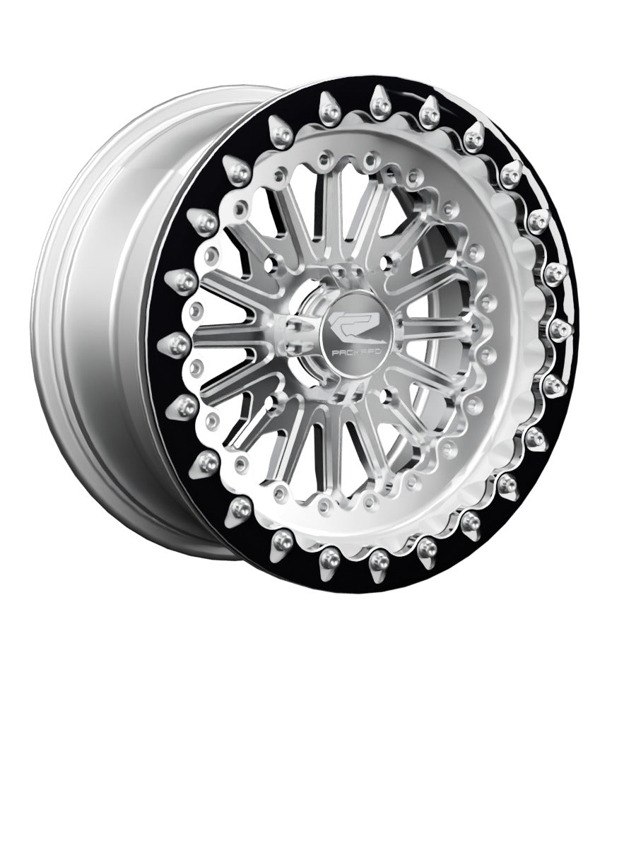 Element - FF Forged Polished Beadlock - Silver - 15x7 | 4x156 / Contrast Machined V.1 / No