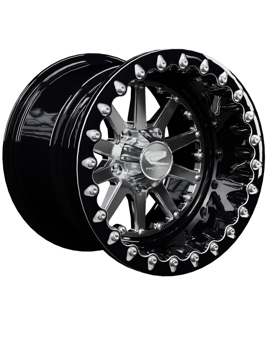 Element - FF Forged Beadlock - Silver RZR Pro R 5x4.5 - 15x11 | 5X4.5 / Contrast Machined V.1 / Spinner cap