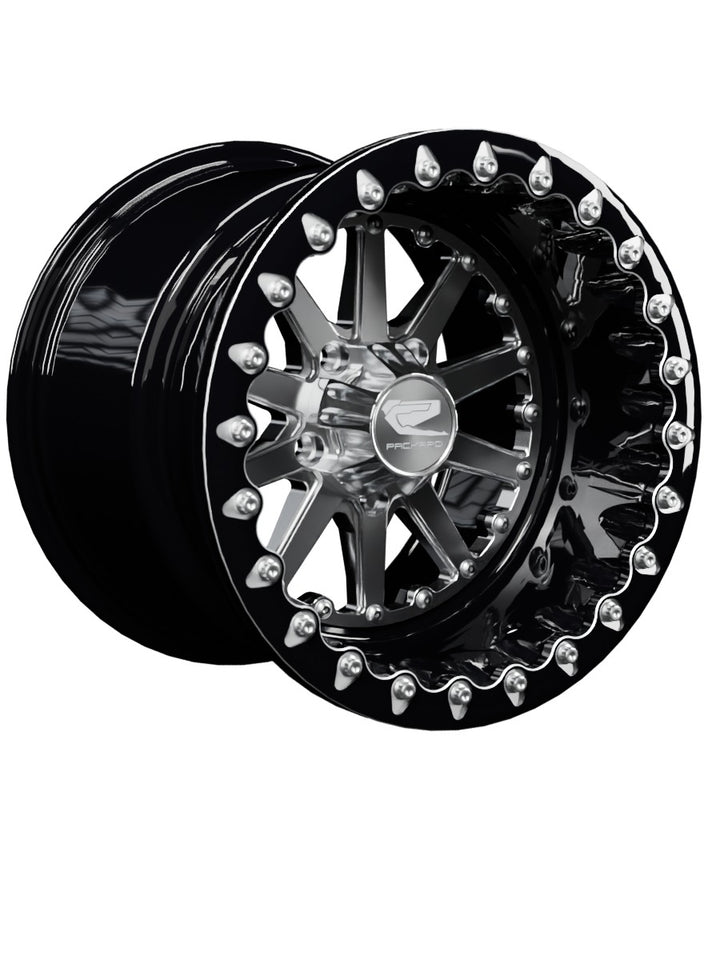 Element - FF Forged Beadlock - Silver RZR Pro R 5x4.5 - 15x11 | 5X4.5 / Contrast Machined V.1 / Spinner cap