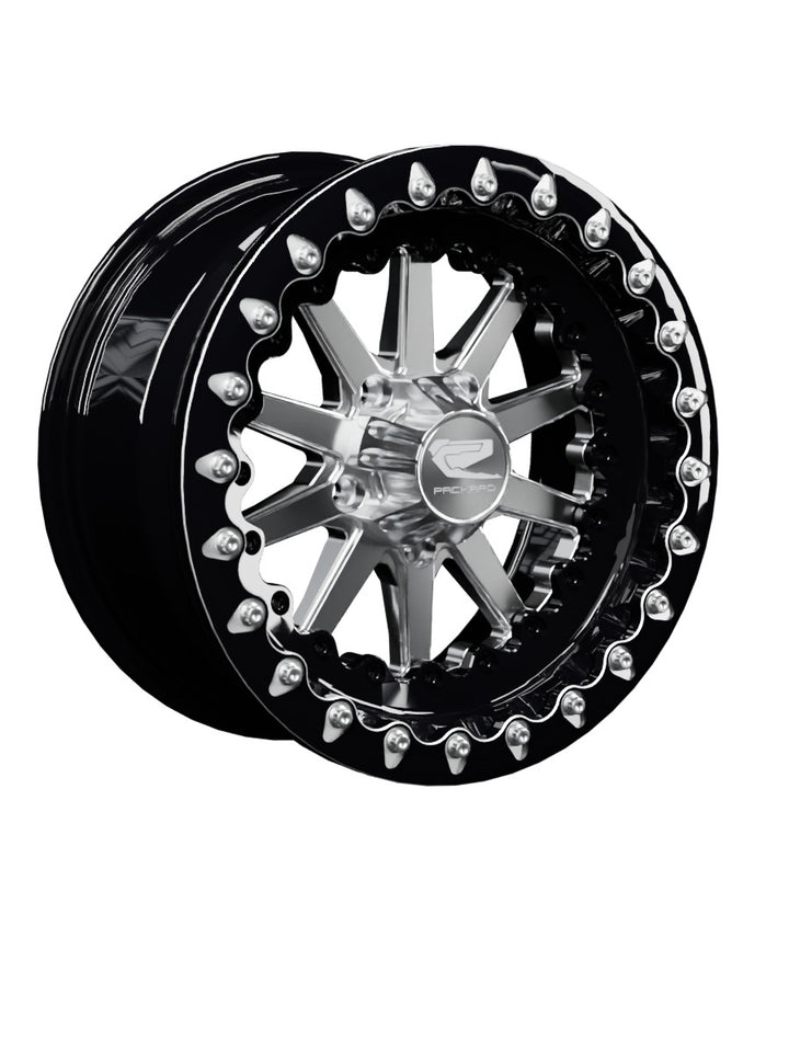 Element - FF Forged Beadlock - Silver RZR Pro R 5x4.5 - 15x7 | 5X4.5 / Contrast Machined V.1 / Spinner cap