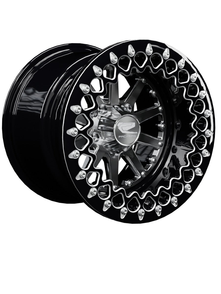 Element - FF Forged Beadlock - Silver RZR Pro R 5x4.5 - 15x11 | 5X4.5 / Contrast Machined V.2 / Spinner cap