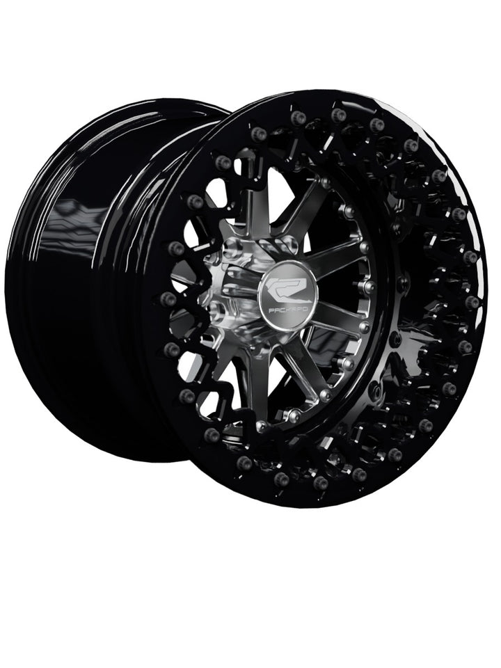 Element - FF Forged Beadlock - Silver RZR Pro R 5x4.5 - 15x11 | 5X4.5 / Gloss Black V.2 / Spinner cap