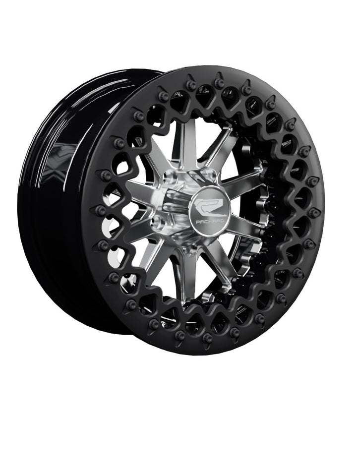 Element - FF Forged Beadlock - Silver RZR Pro R 5x4.5 - 15x7 | 5X4.5 / Satin Black V.2 / Spinner cap