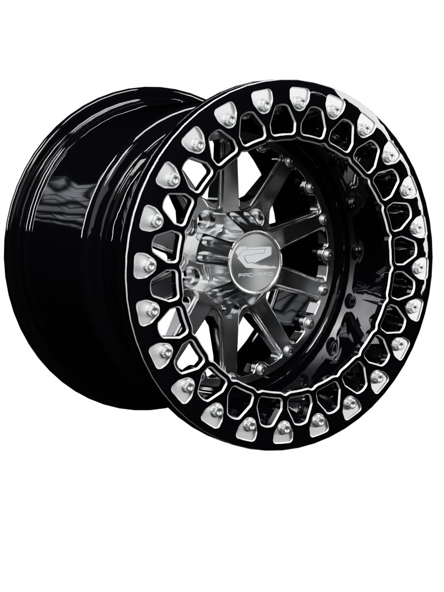 Element - FF Forged Beadlock - Silver RZR Pro R 5x4.5 - 15x11 | 5X4.5 / Contrast Machined V.3 / Spinner cap