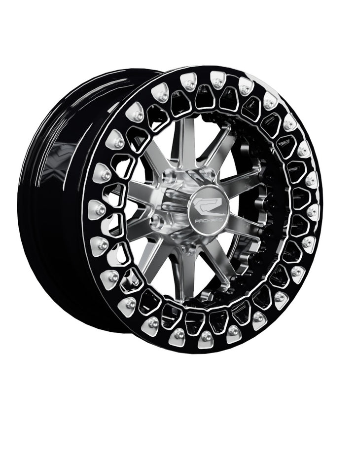 Element - FF Forged Beadlock - Silver RZR Pro R 5x4.5 - 15x7 | 5X4.5 / Contrast Machined V.3 / Spinner cap