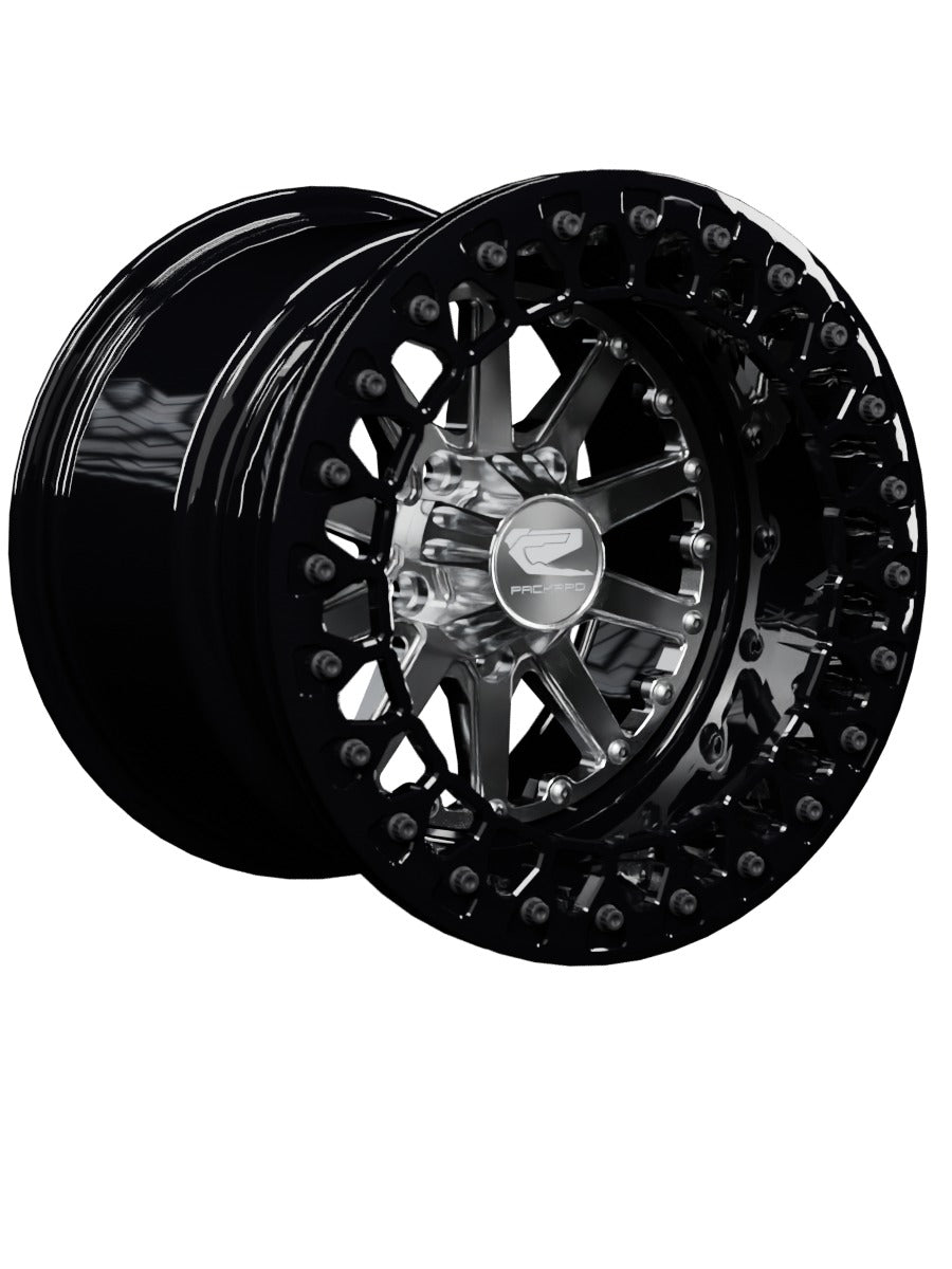 Element - FF Forged Beadlock - Silver RZR Pro R 5x4.5 - 15x11 | 5X4.5 / Gloss Black V.3 / Spinner cap