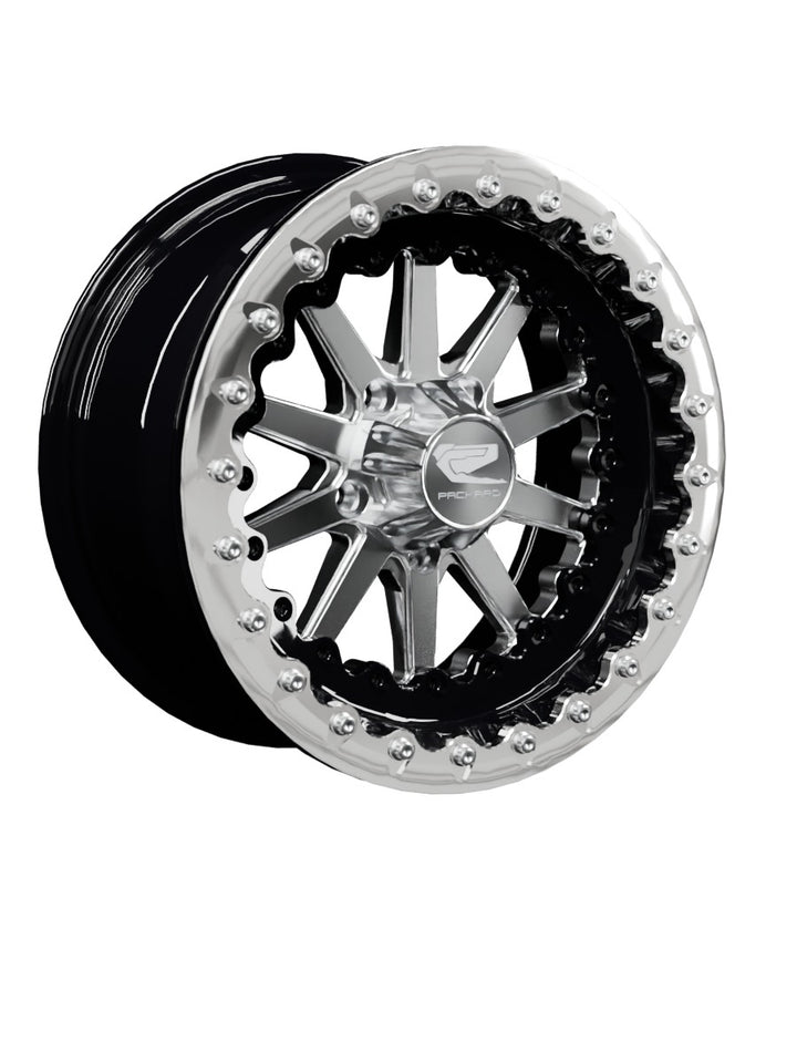 Element - FF Forged Beadlock - Silver RZR Pro R 5x4.5 - 15x7 | 5X4.5 / Polished V.1 / Spinner cap