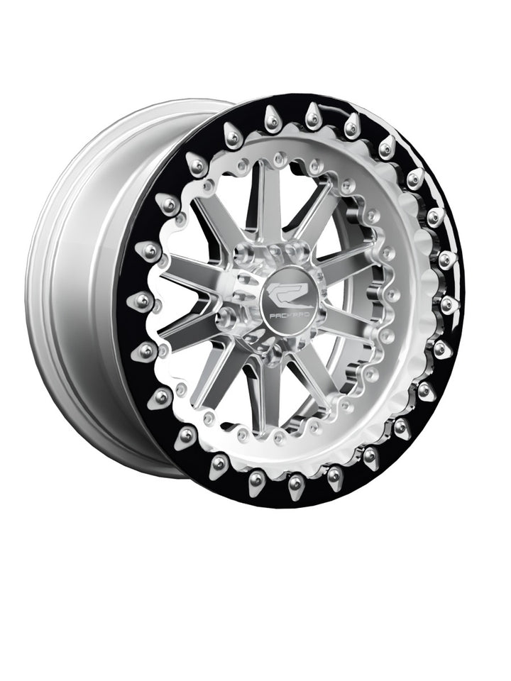 Element - FF Forged Polished Beadlock - Silver RZR Pro R 5x4.5 - 15x7 | 5X4.5 / Contrast Machined V.1