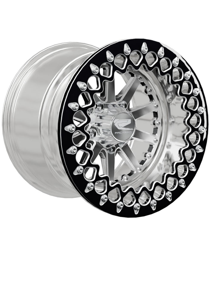 Element - FF Forged Polished Beadlock - Silver RZR Pro R 5x4.5 - 15x11 | 5X4.5 / Contrast Machined V.3 / Spinner cap