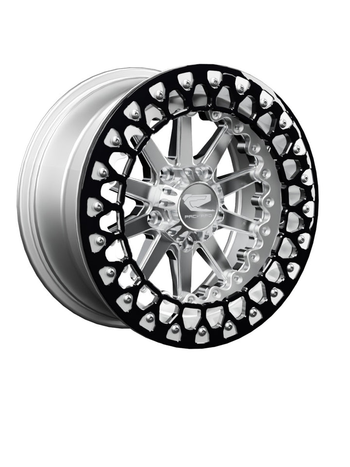 Element - FF Forged Polished Beadlock - Silver RZR Pro R 5x4.5 - 15x7 | 5X4.5 / Contrast Machined V.3