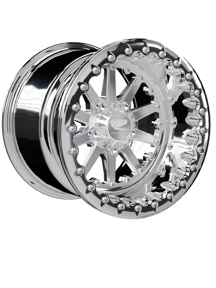 Element - FF Forged Polished Beadlock - Silver RZR Pro R 5x4.5 - 15x11 | 5X4.5 / Polished V.1