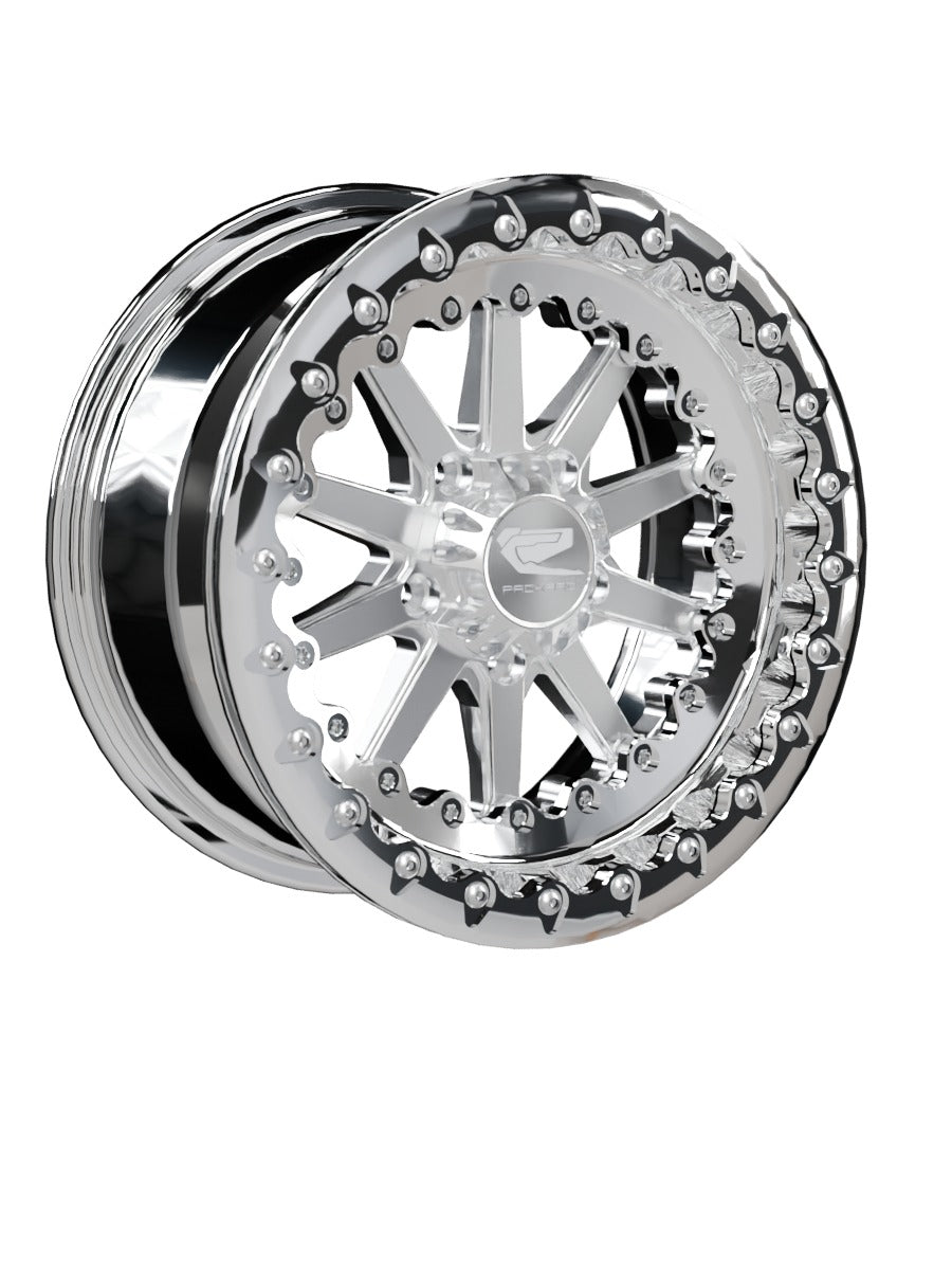 Element - FF Forged Polished Beadlock - Silver RZR Pro R 5x4.5 - 15x7 | 5X4.5 / Polished V.1