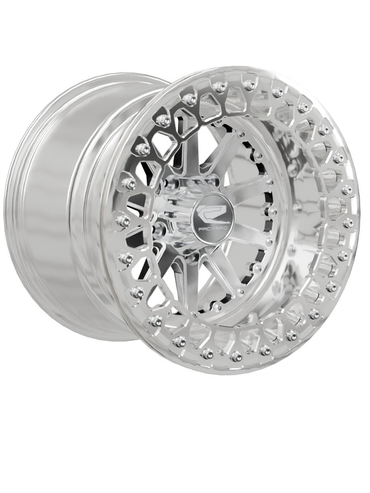 Element - FF Forged Polished Beadlock - Silver RZR Pro R 5x4.5 - 15x11 | 5X4.5 / Polished V.2 / Spinner cap
