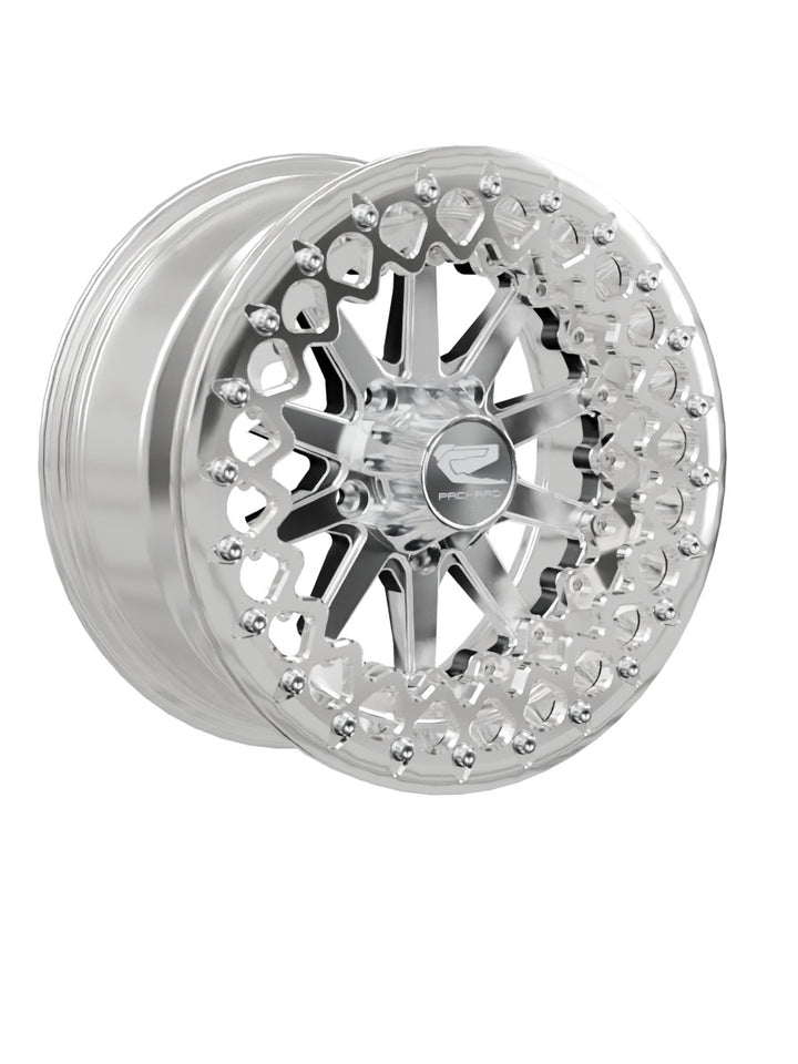 Element - FF Forged Polished Beadlock - Silver RZR Pro R 5x4.5 - 15x7 | 5X4.5 / Polished V.3 / Spinner cap