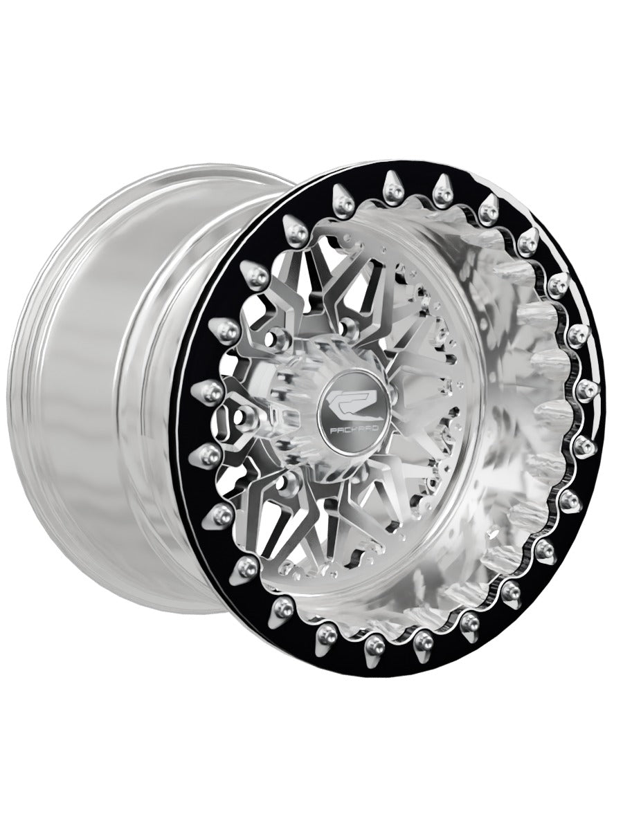 Impact - FF Forged Polished Beadlock - Silver Maverick R 6x139.7 - 15x11 | 6x139.7 / Contrast Machined V.1 / Yes