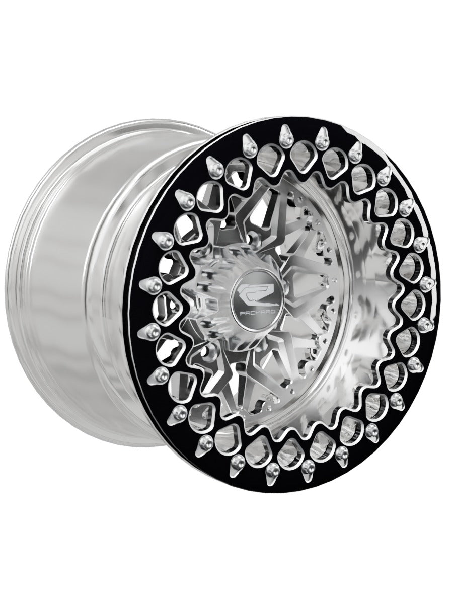 Impact - FF Forged Polished Beadlock - Silver Maverick R 6x139.7 - 15x11 | 6x139.7 / Contrast Machined V.2 / Yes