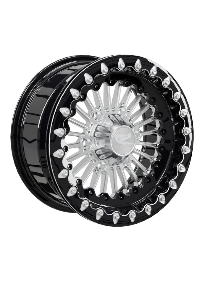 Import Beadlock — Silver Maverick R 6x139.7 — 15x7 | 6x139.7 / Contrast Machined V.1 with spinner cap