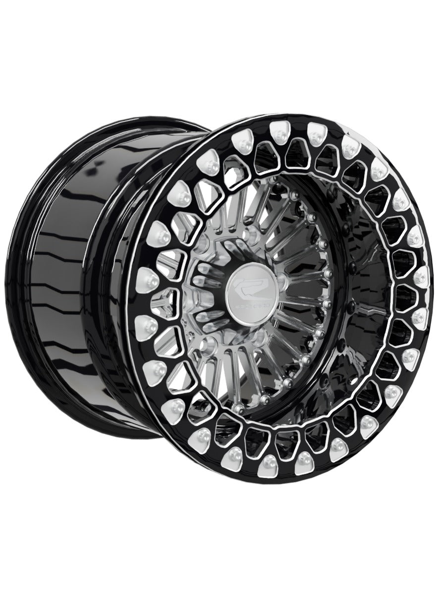 Import Beadlock — Silver Maverick R 6x139.7 — 15x11 | 6x139.7 / Contrast Machined V.2 with spinner cap
