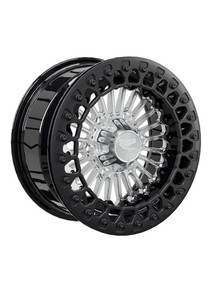 Import Beadlock — Silver Maverick R 6x139.7 — 15x7 | 6x139.7 / Satin Black V.2 with spinner cap